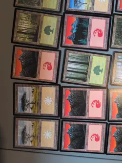 MTG 31 Portal Basic Land Card Mix As Shown Old Vintage,Mountain,Forest,Swamp - Image 3