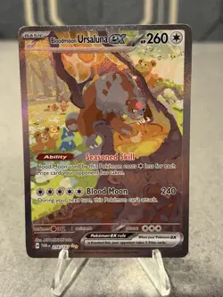 Pokemon TCG Bloodmoon Ursaluna EX Twilight Masquerade Card TWM 216/167 - Image 1