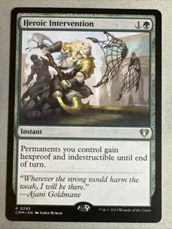 MTG / Heroic Intervention / CMM / #295 / Regular / Rare / NM - Image 1