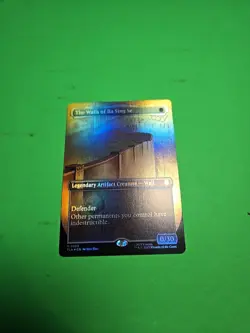 MTG - TLA - #329 The Walls of Ba Sing Se Borderless Foil Near Mint or Better - Image 1