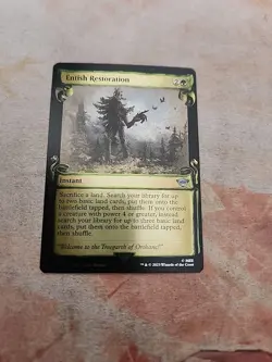 Entish Restoration Showcase Scrolls Foil The Lord Of The Rings MTG NM - Image 1