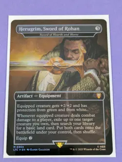 MTG: LOTR: Herugrim, Sword of Rohan - Sword of Hearth and Home Foil #0354 - NM - Image 1