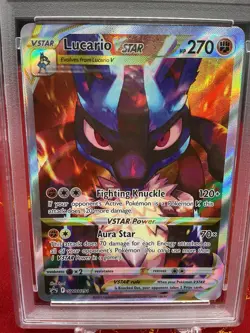 Lucario VSTAR - SWSH291 Pokemon Promo Crown Zenith ETB PSA 10 - Image 2