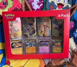 Scarlet & Violet 151 Mini Tins 4 Pack SAMS CLUB SEALED Pokemon TCG - Image 1