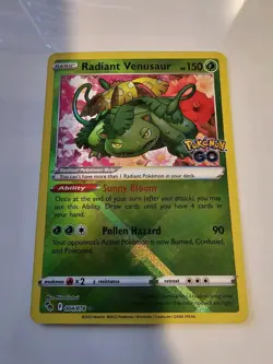 Radiant Venusaur 004/078 Pokemon Go Holo - Image 1