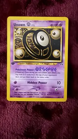 Pokemon Unown O 69/75 Neo Discovery 1st Edition NM See Pictures - Image 1