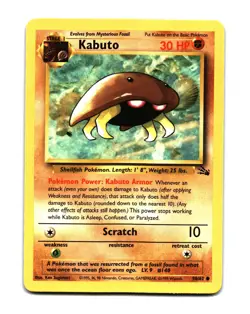 Pokemon Fossil Kabuto Common 50/62 - Image 1