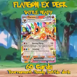 Stylized Flareon TCG Deck | Competitive Tournament Ready | Pokemon Meta Decks - Image 1