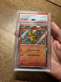 Pokemon TCG Charmander Baby Shiny 109/91 PSA 10 Gem Mint Paldean Fates - Image 1