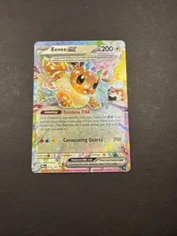 Pokemon Eevee EX Holo TCG Card 075/131 Prismatic Evolutions Prize Pack Promo - Image 1