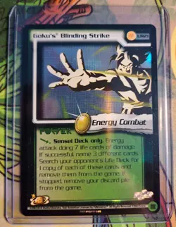 Goku's Blinding Strike GKI UR21 Dbz CCG TCG Score Ultra Rare Card Dragon Ball Z - Image 1