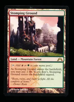 * * 1x Stomping Ground x1 * * Gatecrash MTG VLP Very Lightly Played - Image 1