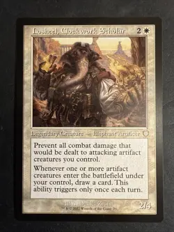 Losheel, Clockwork Scholar Brothers' War Commander Retro Magic the Gathering NM - Image 1
