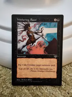 Withering Boon x1 Mirage 1996 NM MTG - Image 1