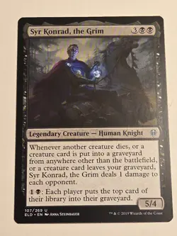 Syr Konrad, the Grim X1 Throne of Eldraine ELD MTG - Image 1