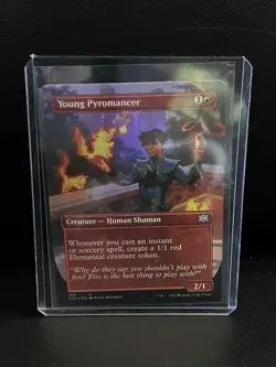 Young Pyromancer - Foil - Borderless Double Masters 2022 Magic: the Gathering Li - Image 1