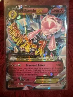 Pokemon Mega M Diancie EX XY44 Black Star Promo Holo Card - Image 2