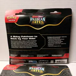 (2) Pokemon TCG Paldean Fates Tech Sticker Collection Maschiff Fidough SEALED! - Image 4