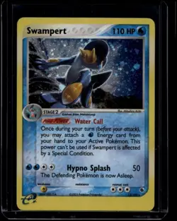 Pokemon TCG Swampert 13/109 EX Ruby and Sapphire Holo LP - Image 1
