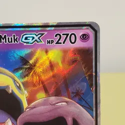 Pokemon TCG Muk & Alolan Muk GX 61/214 Sm-Unbroken Bonds Full Art Holo LP+/NM - Image 2