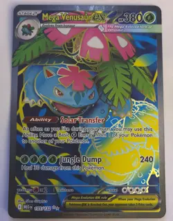 Mega Venusaur ex 155/132 - Mega Evolution Base Full Art Pokemon TCG NM - Image 1