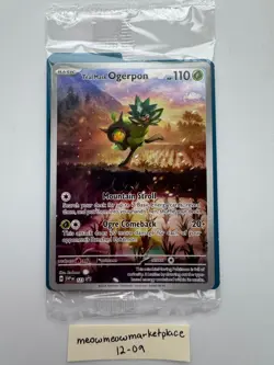 Pokemon SEALED Teal Mask Ogerpon SVP 123 Twilight Masquerade ETB Promo Holo - Image 1