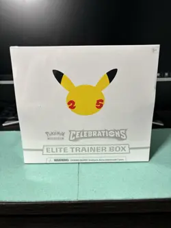 Pokemon TCG Celebrations ETB Elite Trainer Box Factory Sealed 25th Anniversary 820650809439 - Image 1