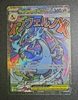 Pokemon TCG Mega Evolution Black Star Promo Mega Charizard X ex 023 (A) - Image 1
