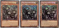 3 x CT10-EN003 Redox, Dragon Ruler of Boulders - Secret Rare Ltd Ed Light Played - Image 1