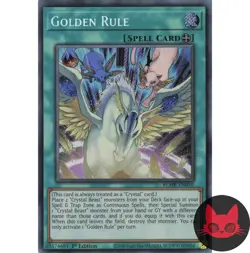 Yugioh Golden Rule BLMR-EN035 Secret Rare 1st Edition NM - Image 1