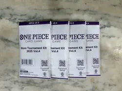 4x One Piece Card Game - Store Tournament Kit 2025 Volume 4 SEALED ENGLISH - Image 1