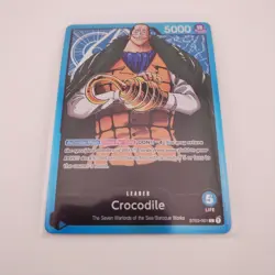 One Piece Card Game Crocodile ST03-001 Leader NM English PRE ERRATA - Image 1