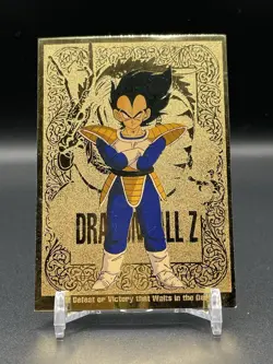 1998 Dragon Ball Z Vegeta Gold Foil Card #G2 Artbox FUNimation JPP/AMADA - Image 1