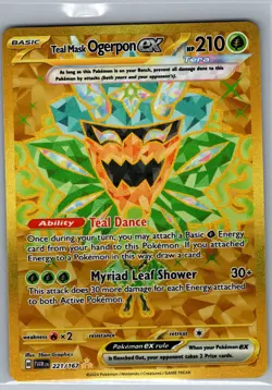 Teal Mask Ogerpon ex 221/167 SV06: Twilight Masquerade - Pokemon Card - NM - Image 1