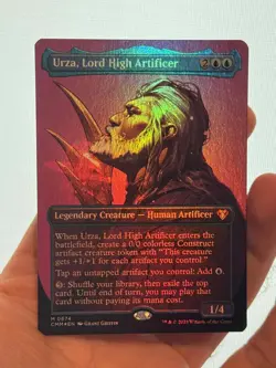 1X FOIL Urza, Lord High Artificer BORDERLESS MINT MTG Magic CMM Commander CEDH - Image 1
