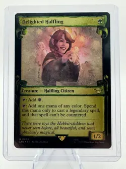 Delighted Halfling (Showcase Scrolls) LTR 609 Near Mint Foil MTG Lord of the Rin - Image 2