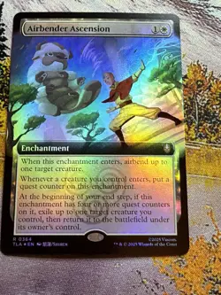 MTG Avatar: The Last Airbender: Airbender Ascension FOIL Extended Art Rare NM - Image 3