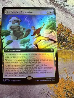 MTG Avatar: The Last Airbender: Airbender Ascension FOIL Extended Art Rare NM - Image 4