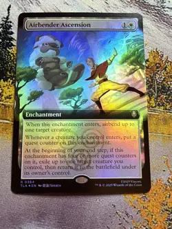MTG Avatar: The Last Airbender: Airbender Ascension FOIL Extended Art Rare NM - Image 5