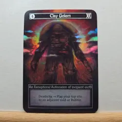 Clay Golem FOIL Exceptional Sorcery Contested Realm Gothic - Image 1