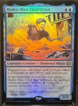 MTG Marvel’s Spider-Man Hydro-Man, Fluid Felon Foil (Rare) - Image 1