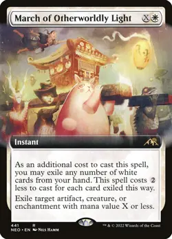 MTG March of Otherworldly Light (441/606) Kamigawa Neon Dynasty LP - Image 1
