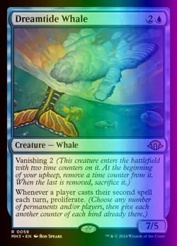 MTG Magic the Gathering Dreamtide Whale (59/703) Modern Horizons 3 NM FOIL - Image 1