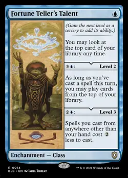 MTG Fortune Teller's Talent (14/401) Bloomburrow Commander NM - Image 1