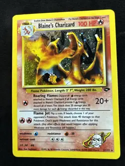 Pokemon TCG Blaine's Charizard 2/132 Gym Challenge - Image 1