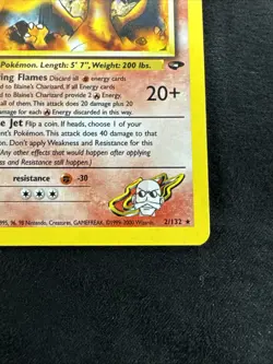 Pokemon TCG Blaine's Charizard 2/132 Gym Challenge - Image 4