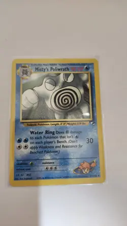 Misty's Poliwrath Gym Heroes Non-Holo Pokemon Rare 31/132 WOTC 2000 NM - Image 1