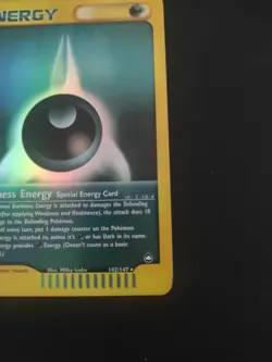 Darkness Energy Reverse Holo - Pokemon Aquapolis 142/147 🔥NM - Image 2