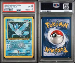 1999 POKEMON FOSSIL #2 ARTICUNO-HOLO 1ST EDITION PSA 6 EX-MT - Image 3