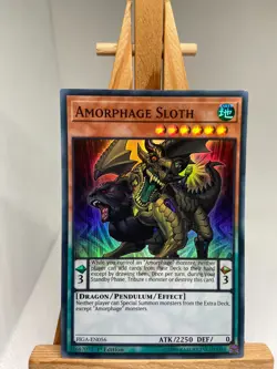Amorphage Sloth - Super Rare 1st Edition FIGA-EN056 - NM - YuGiOh - Image 1